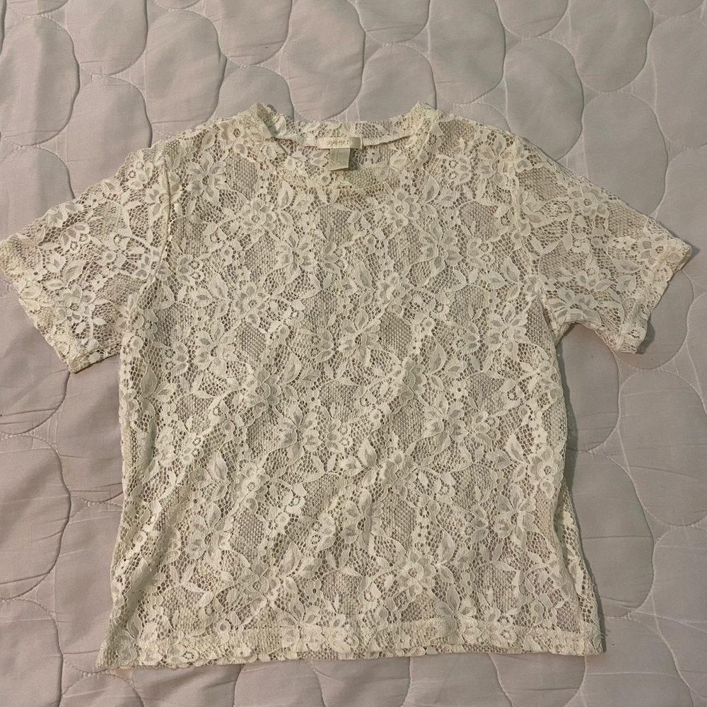 Forever 21 sheer floral top